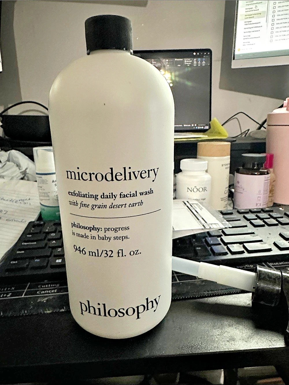 philosophy microdelivery exfoliating daily facial wash Facial Wash 32 fl oz NWT
